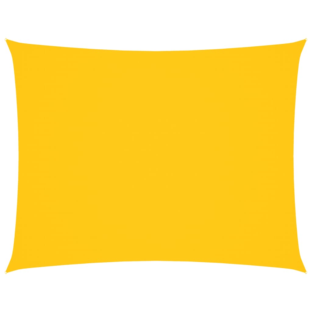 Solsegel oxfordtyg rektangulärt 4x5 m gul