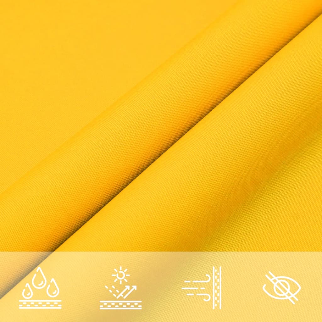 Solsegel oxfordtyg rektangulärt 4x7 m gul