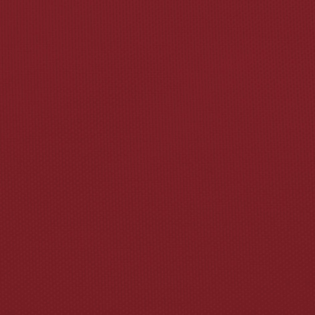 Solsegel oxfordtyg trekantigt 5x7x7 m röd