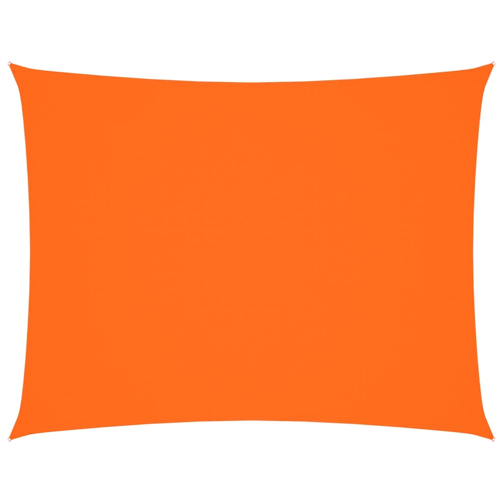 Solsegel oxfordtyg rektangulärt 3,5x5 m orange
