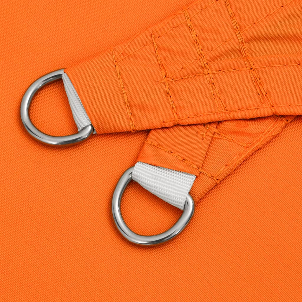 Solsegel oxfordtyg rektangulärt 5x7 m orange