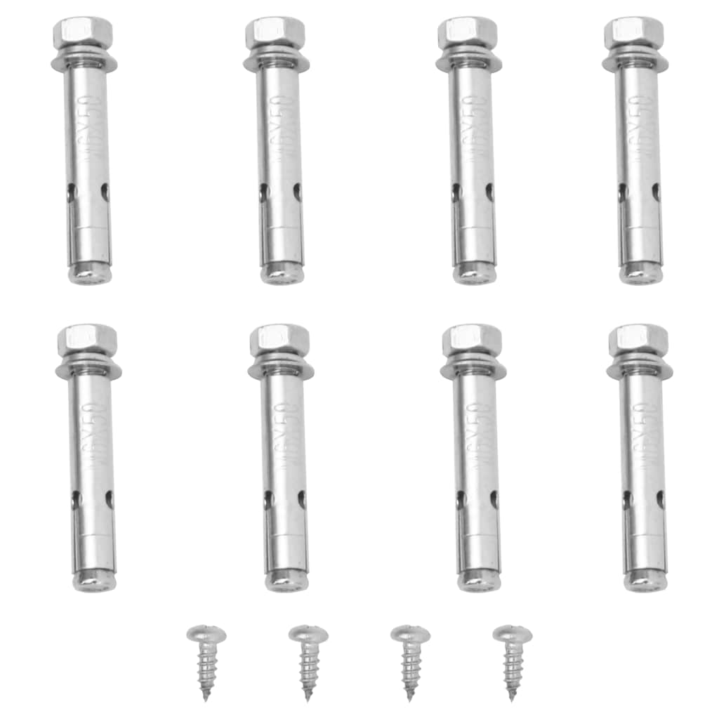 Infällbar sidomarkis 140x600 cm svart