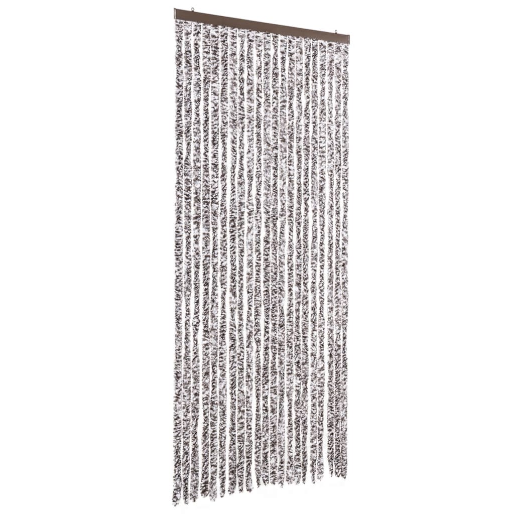 Insektsdraperi brun och beige 90x200 cm chenille