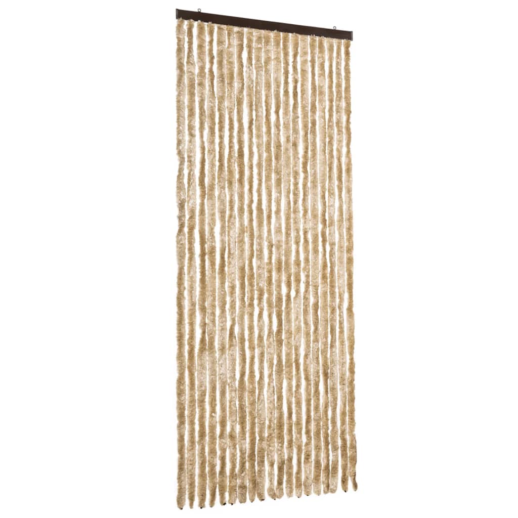 Insektsdraperi beige 56x200 cm chenille