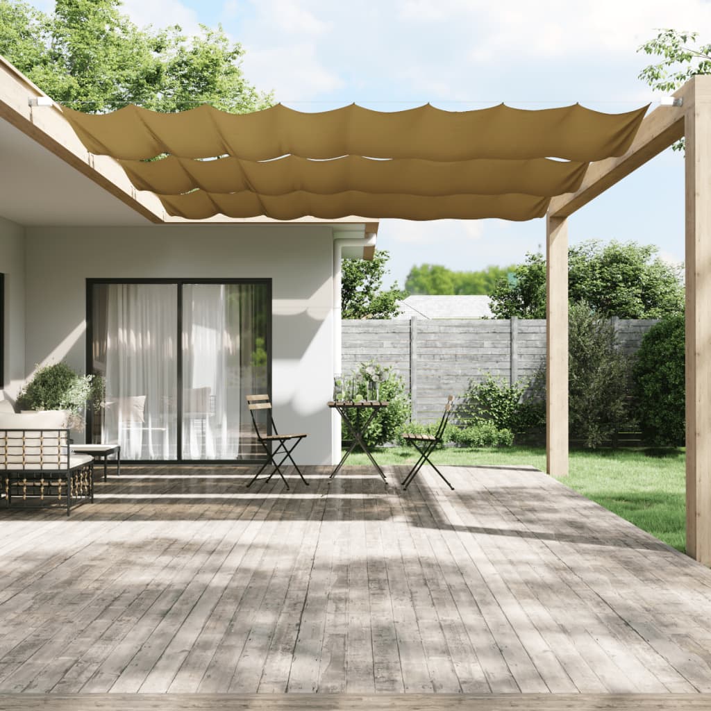 Markis vertikal beige 140x600 cm oxfordtyg