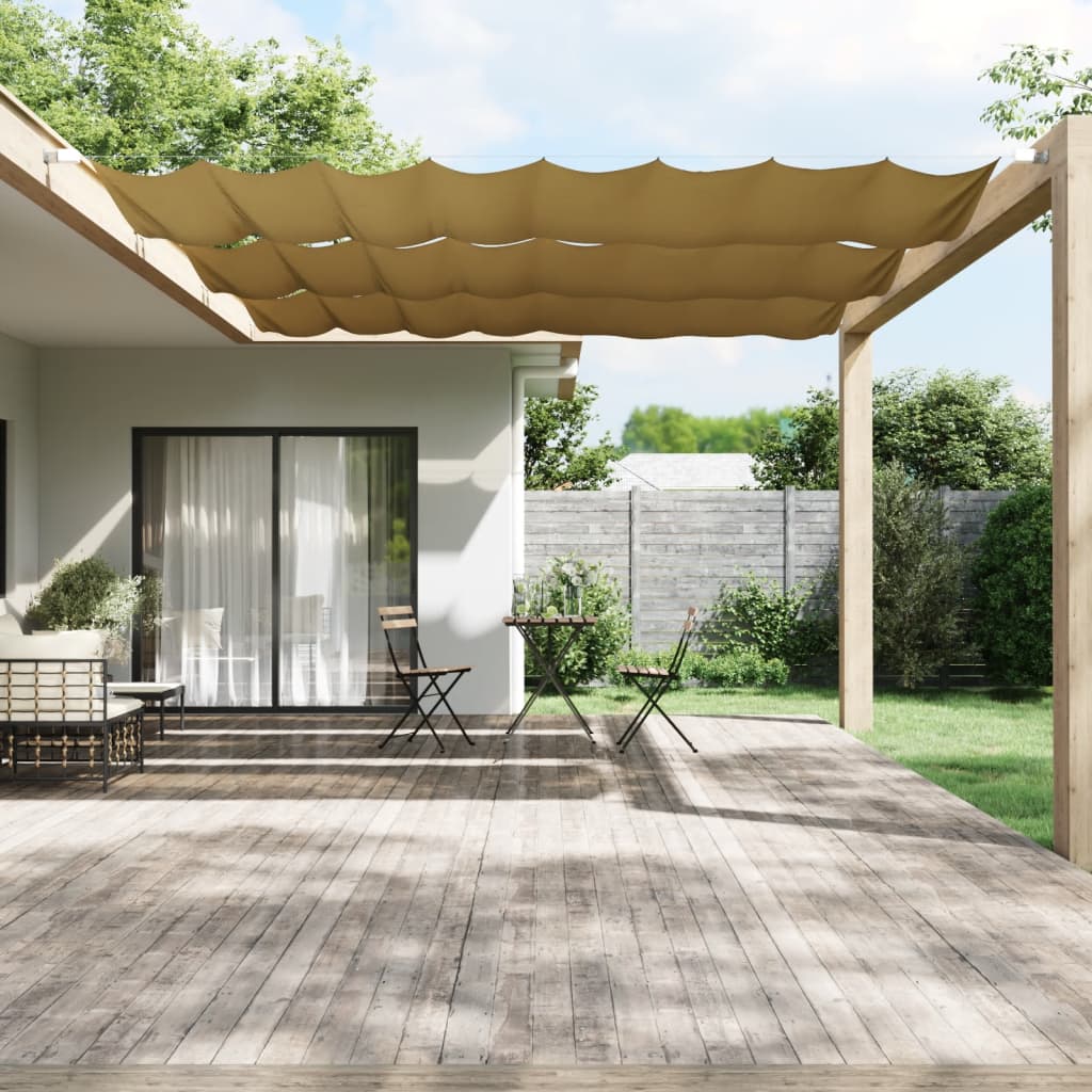 Markis vertikal beige 140x1000 cm oxfordtyg