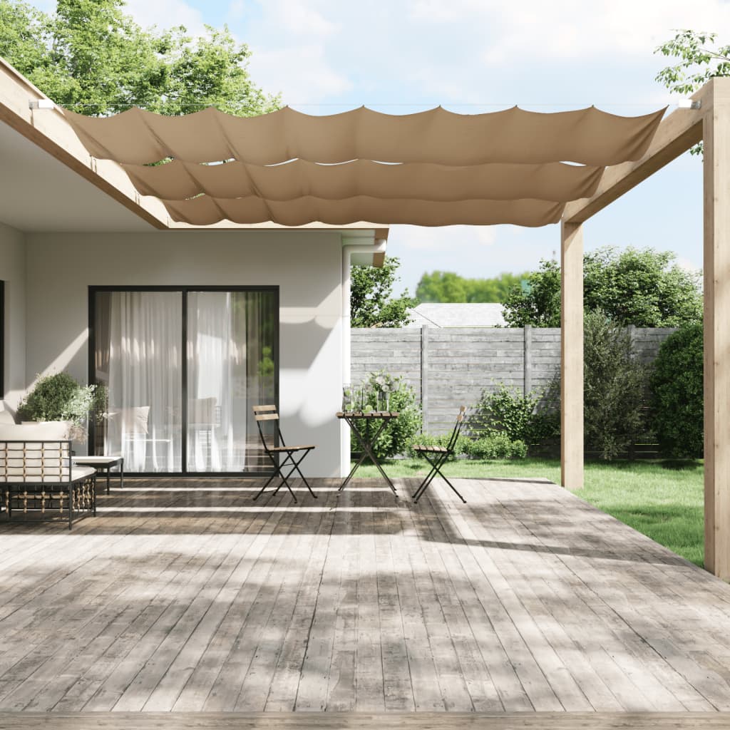 Markis vertikal taupe 140x420 cm oxfordtyg