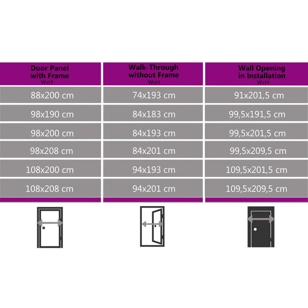 Ytterdörr aluminium och PVC vit 110x210 cm - njoyroom