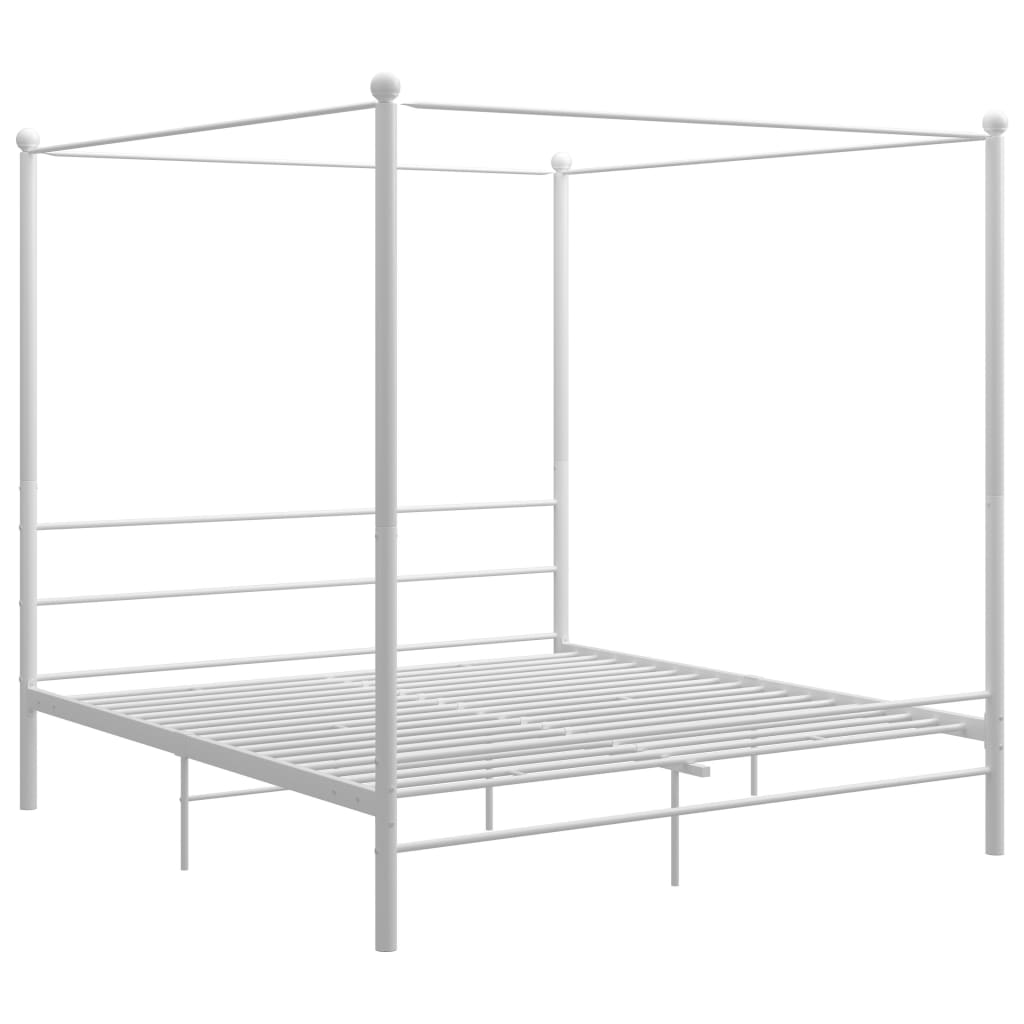 Himmelsäng vit metall 180x200 cm