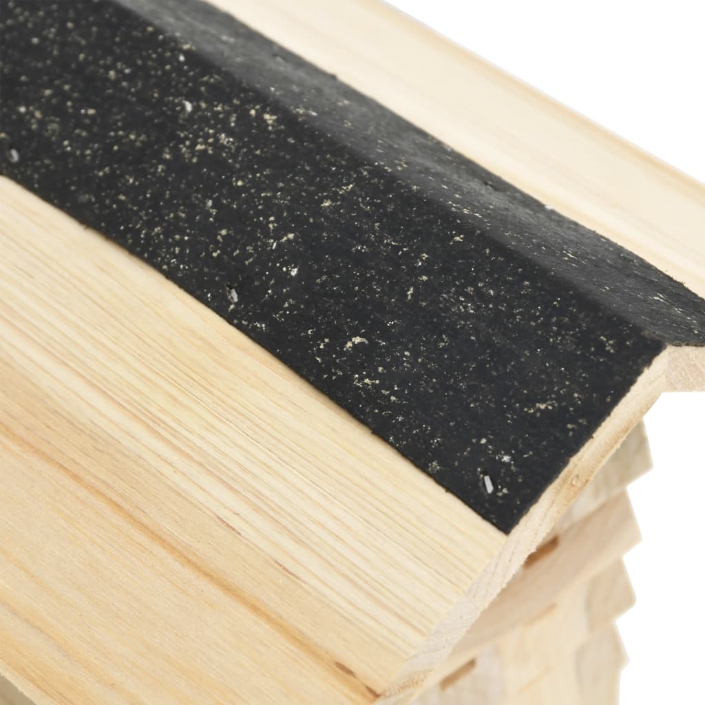 Bihotell massivt granträ 22x20x20 cm