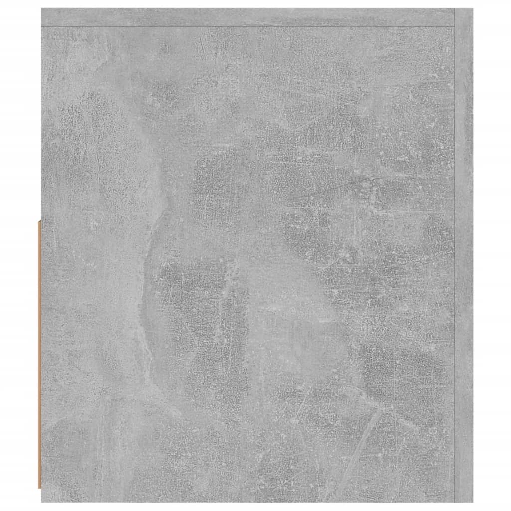 TV-bänk med LED-belysning betonggrå 120x35x40 cm