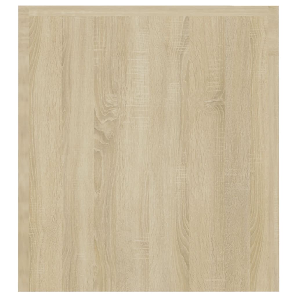 TV-bänk med LED-belysning sonomaek 120x35x40 cm