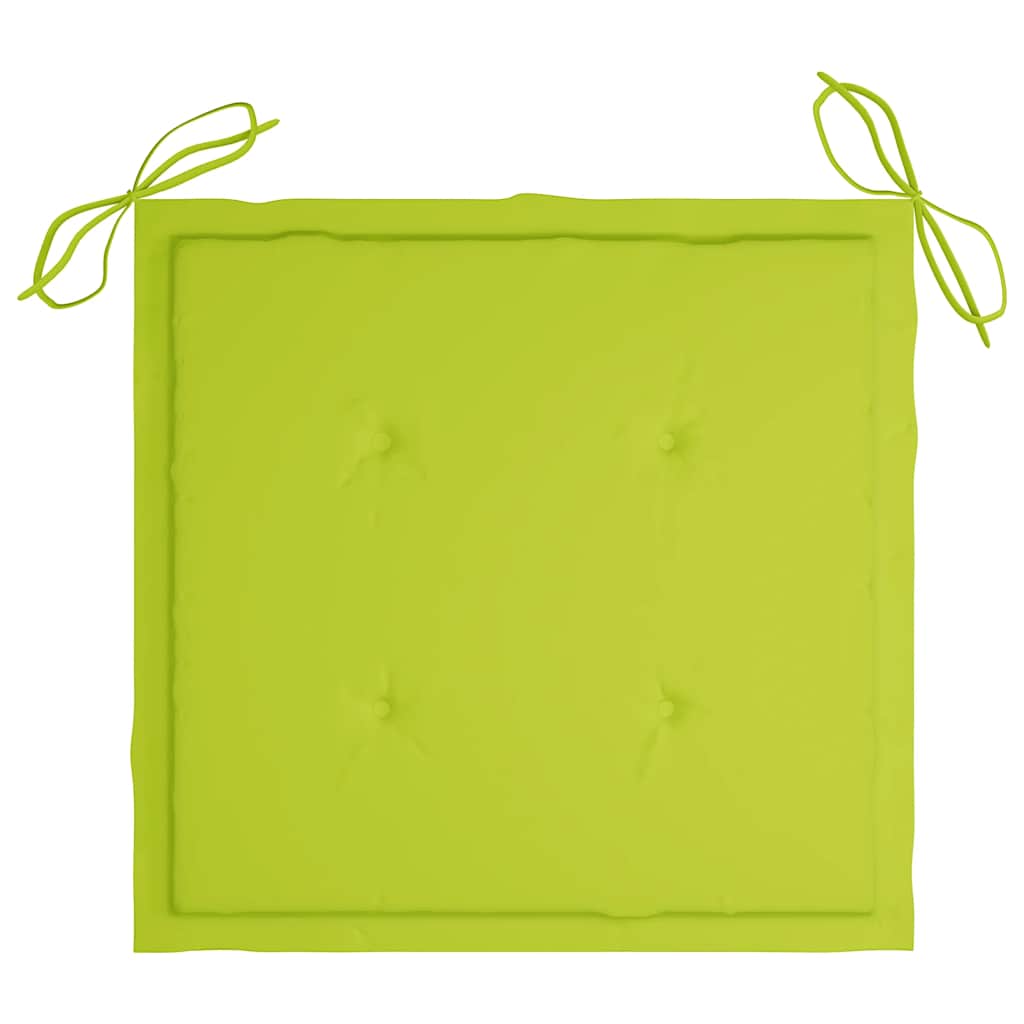 Trädgårdsstolar med bord och dynor massivt akaciaträ