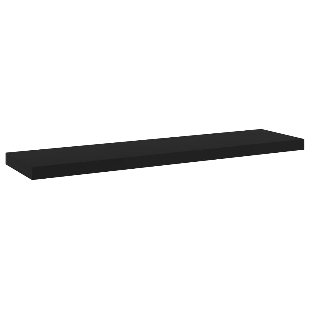 Hyllplan 4 st svart 40x10x1,5 cm konstruerat trä