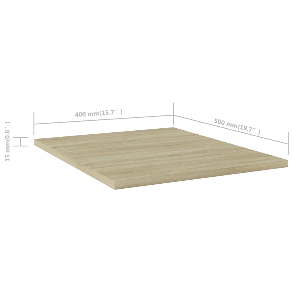 Hyllplan 4 st sonoma-ek 40x50x1,5 cm konstruerat trä-Hyllor-vidaXL-njoyroom