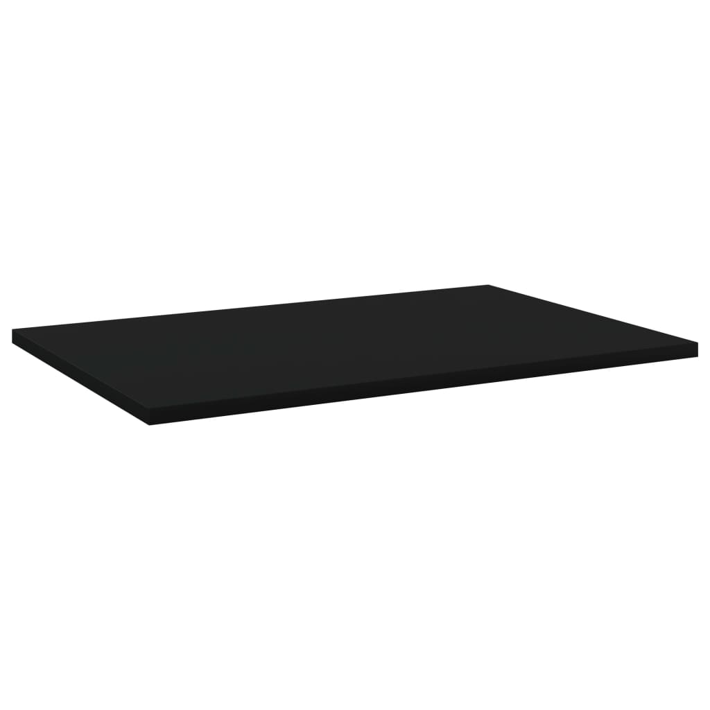 vdaXL Hyllplan 8 st svart 60x40x1,5 cm konstruerat trä