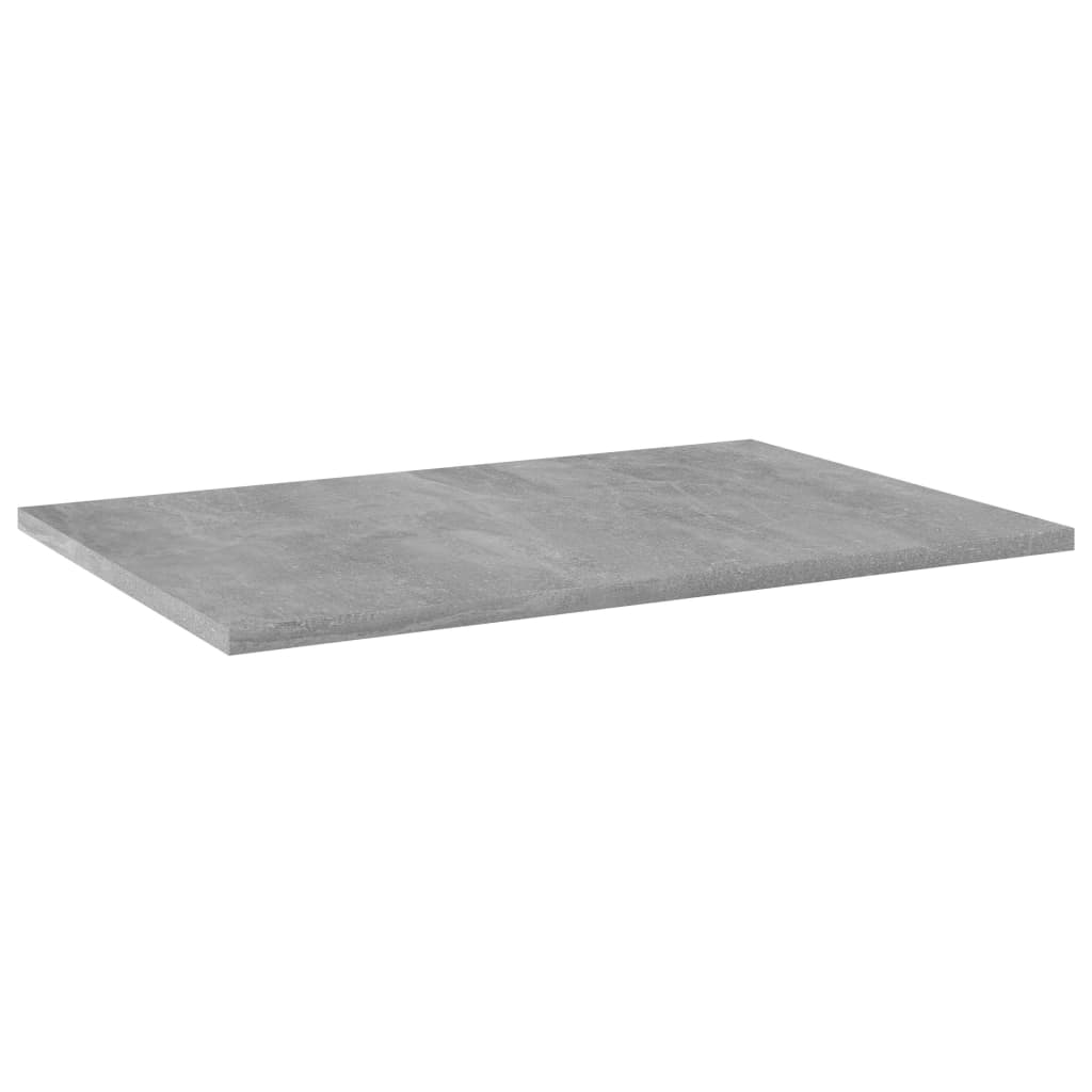 Hyllplan 4 st betonggrå 60x40x1,5 cm konstruerat trä