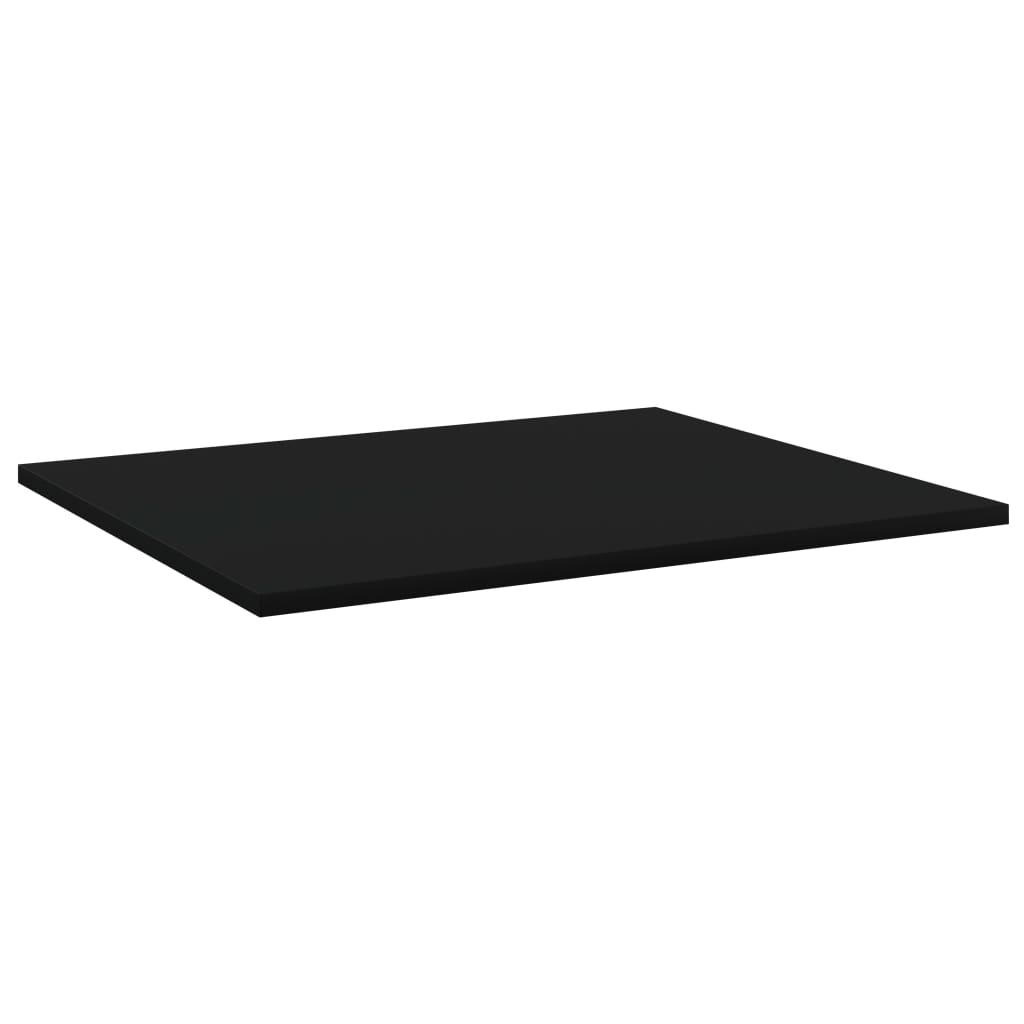 Hyllplan 4 st svart 60x50x1,5 cm konstruerat trä