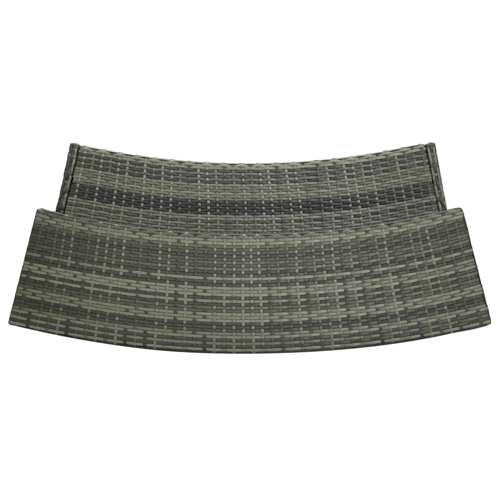 Bargrupp för trädgården 3 delar grå