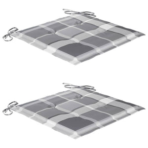 Hopfällbara trädgårdsstolar med dynor 2 st massivt akaciaträ