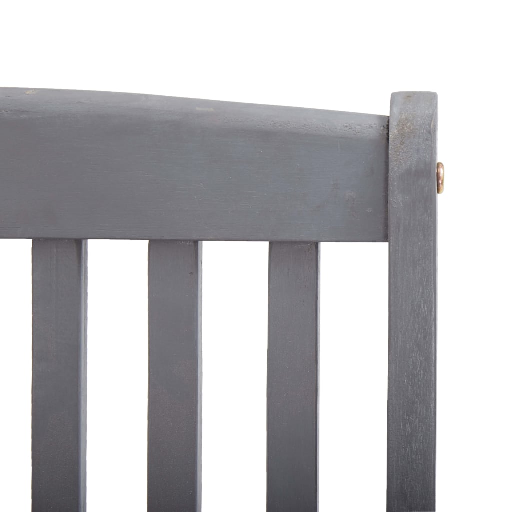 Hopfällbara trädgårdsstolar med dynor 4 st massivt akaciaträ