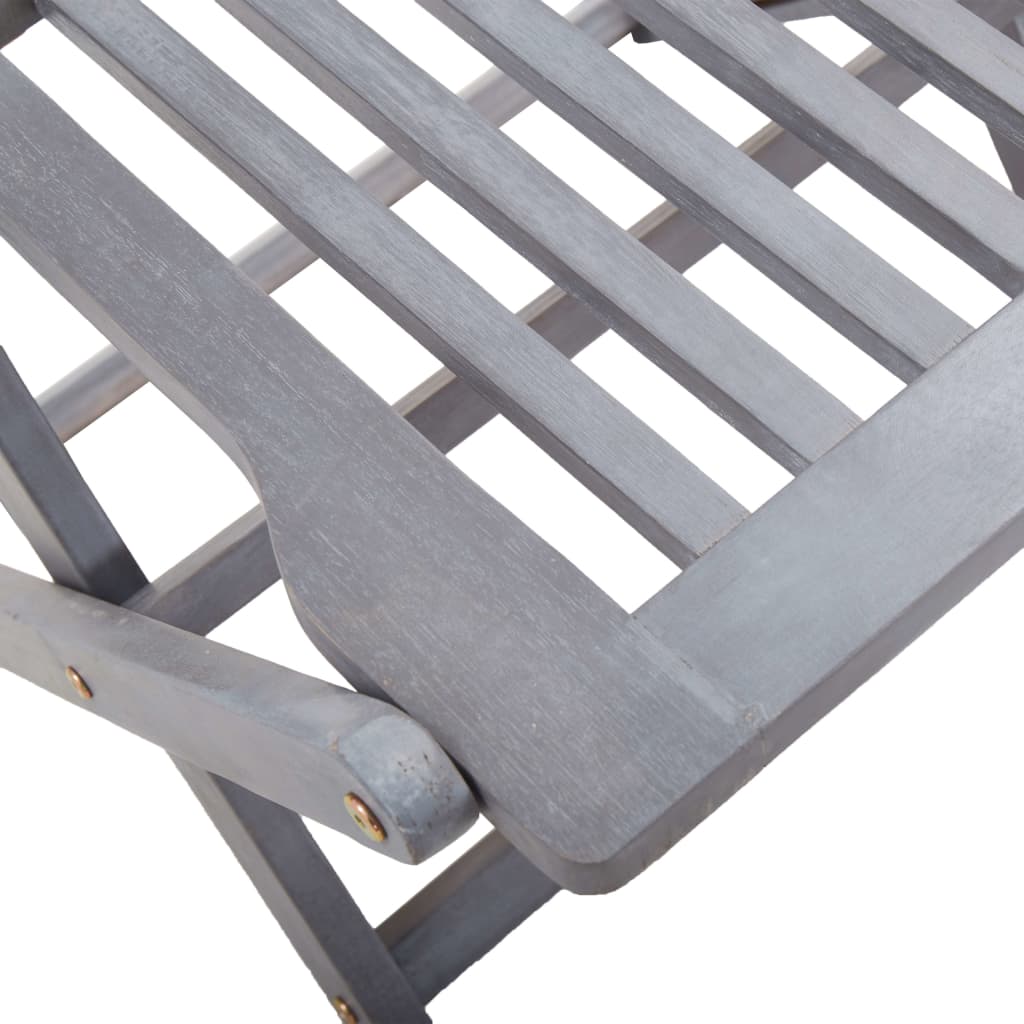 Hopfällbara trädgårdsstolar med dynor 6 st massivt akaciaträ