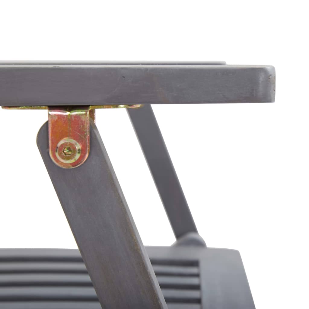 Hopfällbara trädgårdsstolar 6 st massivt akaciaträ