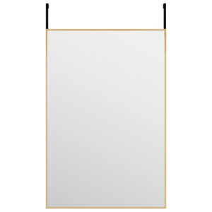 Dörrspegel guld 40x60 cm glas och aluminium