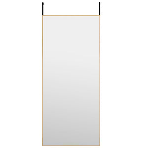 Dörrspegel guld 40x100 cm glas och aluminium