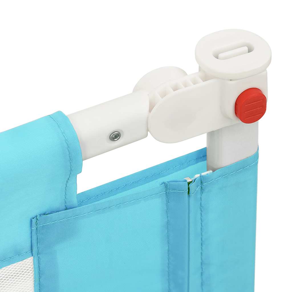 Sängskena för barn blå 190x25 cm tyg