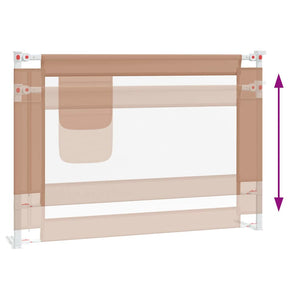 Sängskena för barn taupe 90x25 cm tyg