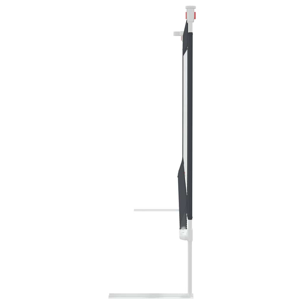 Sängskena för barn mörkgrå 140x25 cm tyg