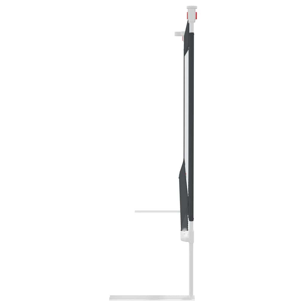 Sängskena för barn mörkgrå 190x25 cm tyg