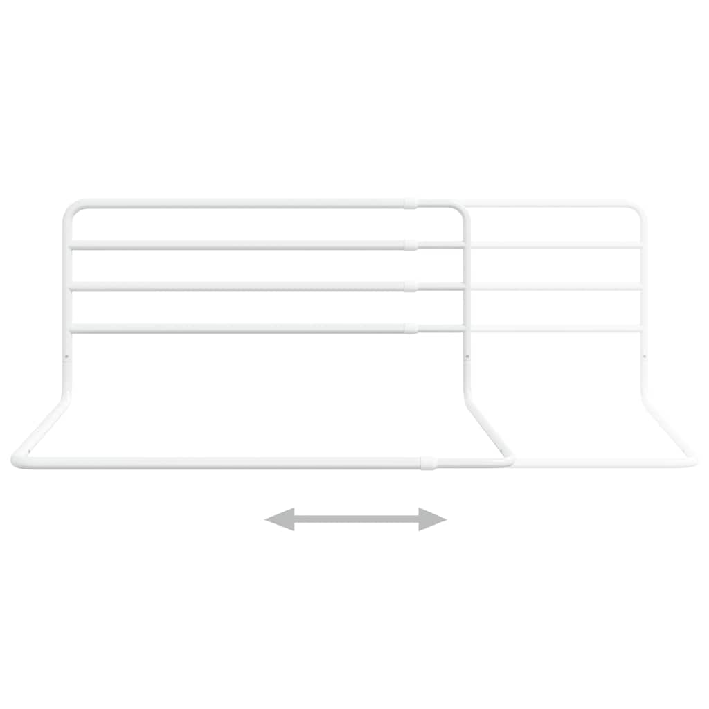 Sängskena för barn vit (76-137)x55 cm tyg