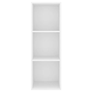 Väggmonterad tv-bänk vit 37x37x107 cm konstruerat trä