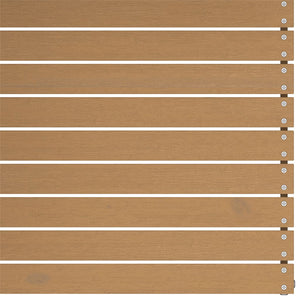 Hörnsektion till trädgårdssoffa honungsbrun massiv furu