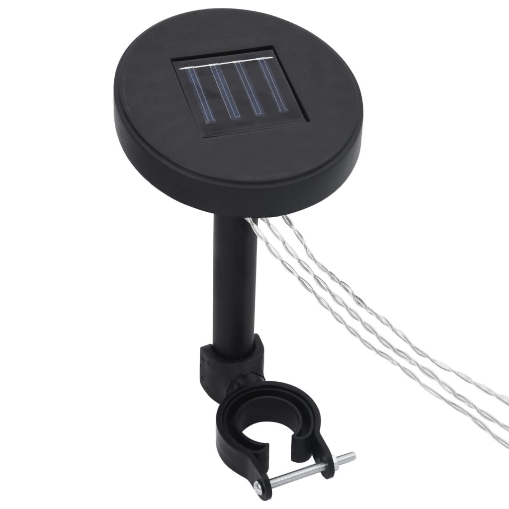 Paviljong med draperi och ljusslinga LED 4x3 m taupe