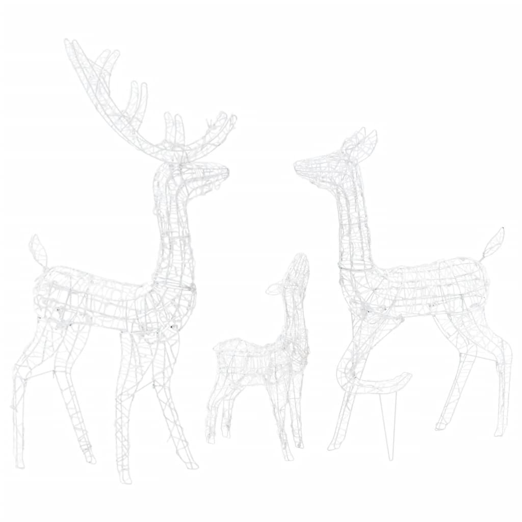 Juldekoration renfamilj akryl 300 LED flerfärgad