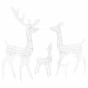 Juldekoration renfamilj akryl 300 LED flerfärgad