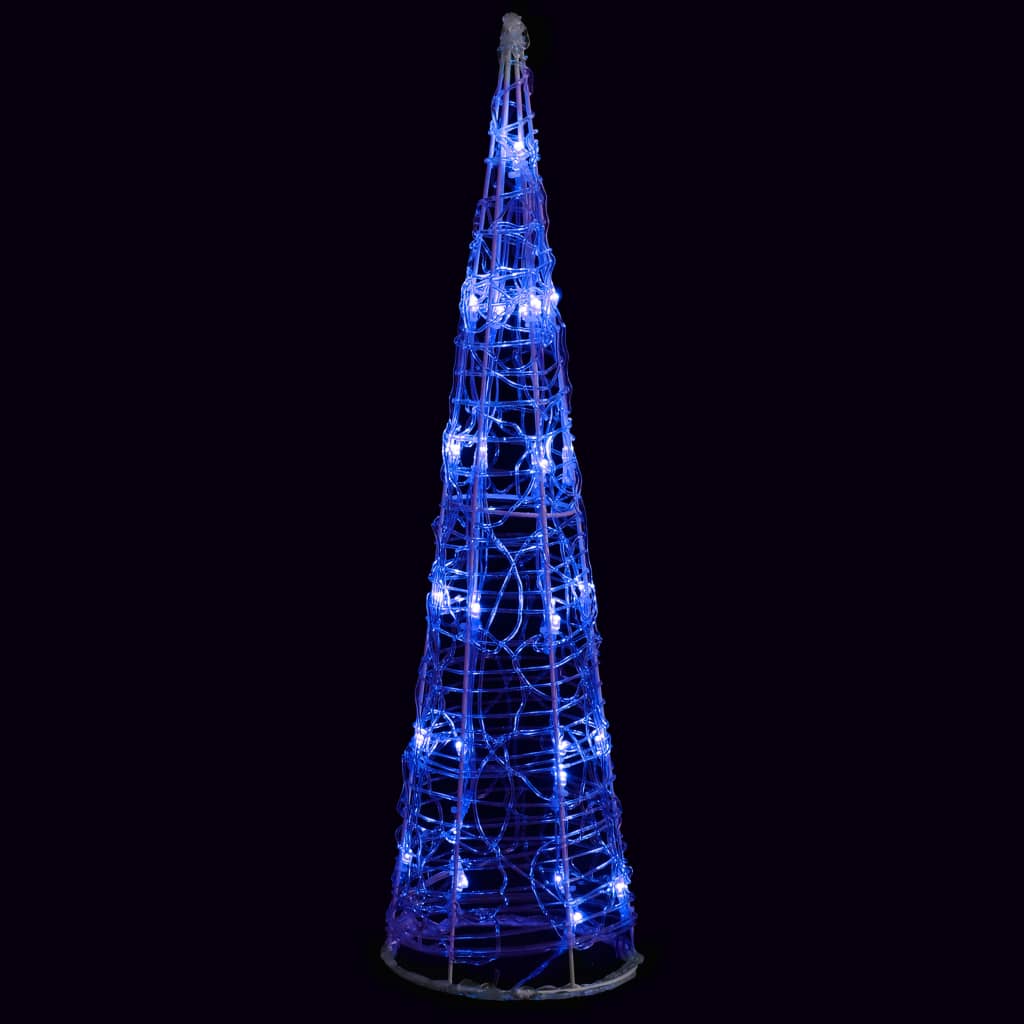 Ljuskon LED pyramid akryl blå 60 cm