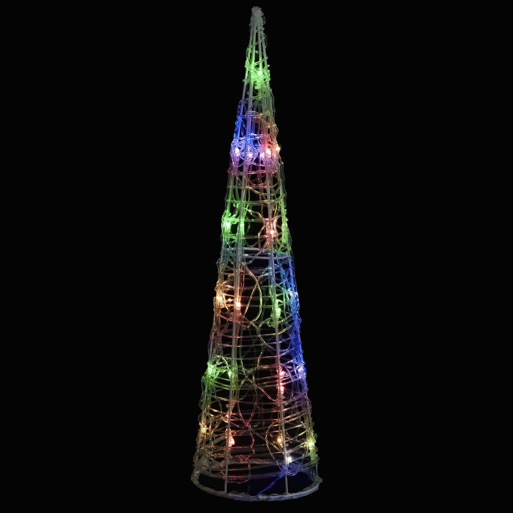 Ljuskon LED pyramid akryl flerfärgad 60 cm