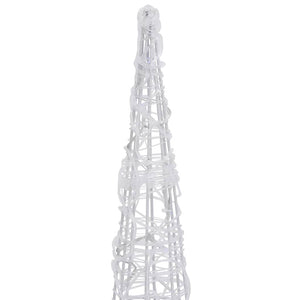 Ljuskon LED pyramid akryl blå 90 cm