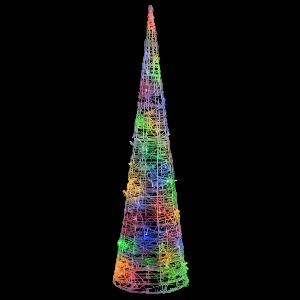 Ljuskon LED pyramid akryl flerfärgad 90 cm