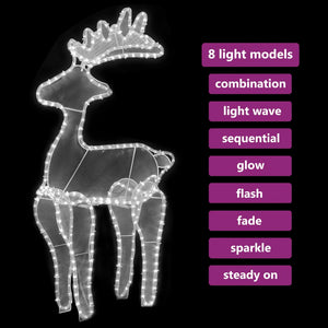 Juldekoration ren mesh 306 LED 60x24x89cm