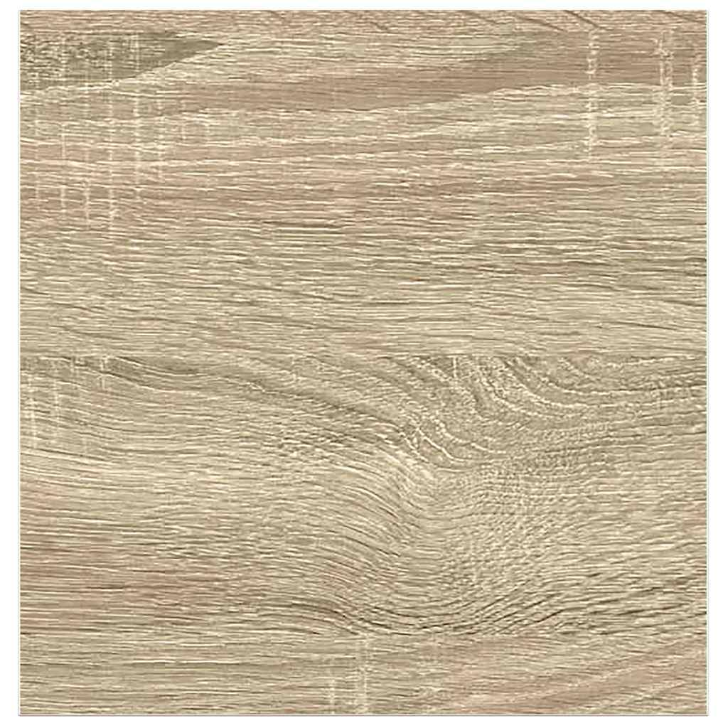 Svävande vägghylla ek och vit 23x23,5x3,8 cm MDF