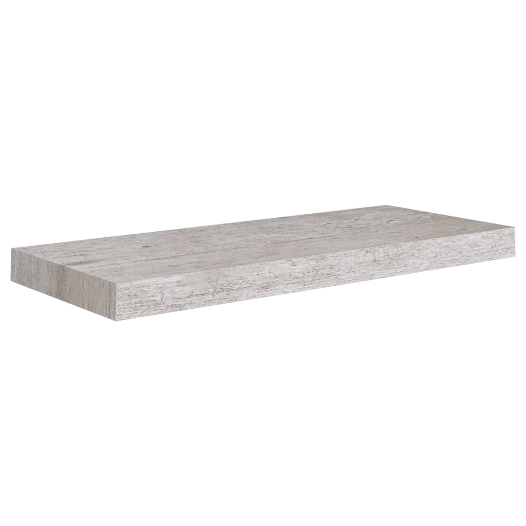 Svävande vägghylla betonggrå 60x23,5x3,8 cm MDF-Vägghyllor & fönsterbrädor-vidaXL-njoyroom