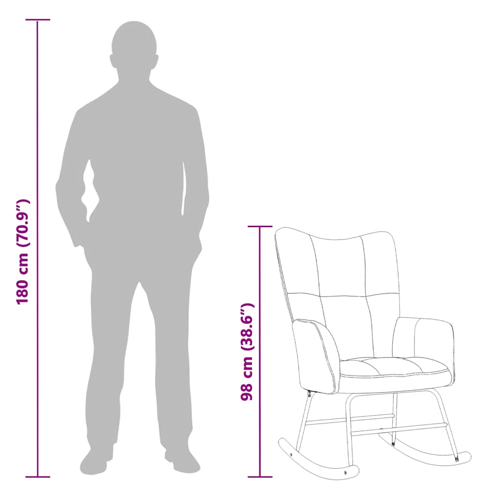 Gungstol rosa sammet