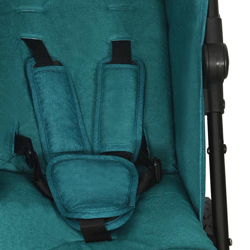 Tvillingvagn grön stål