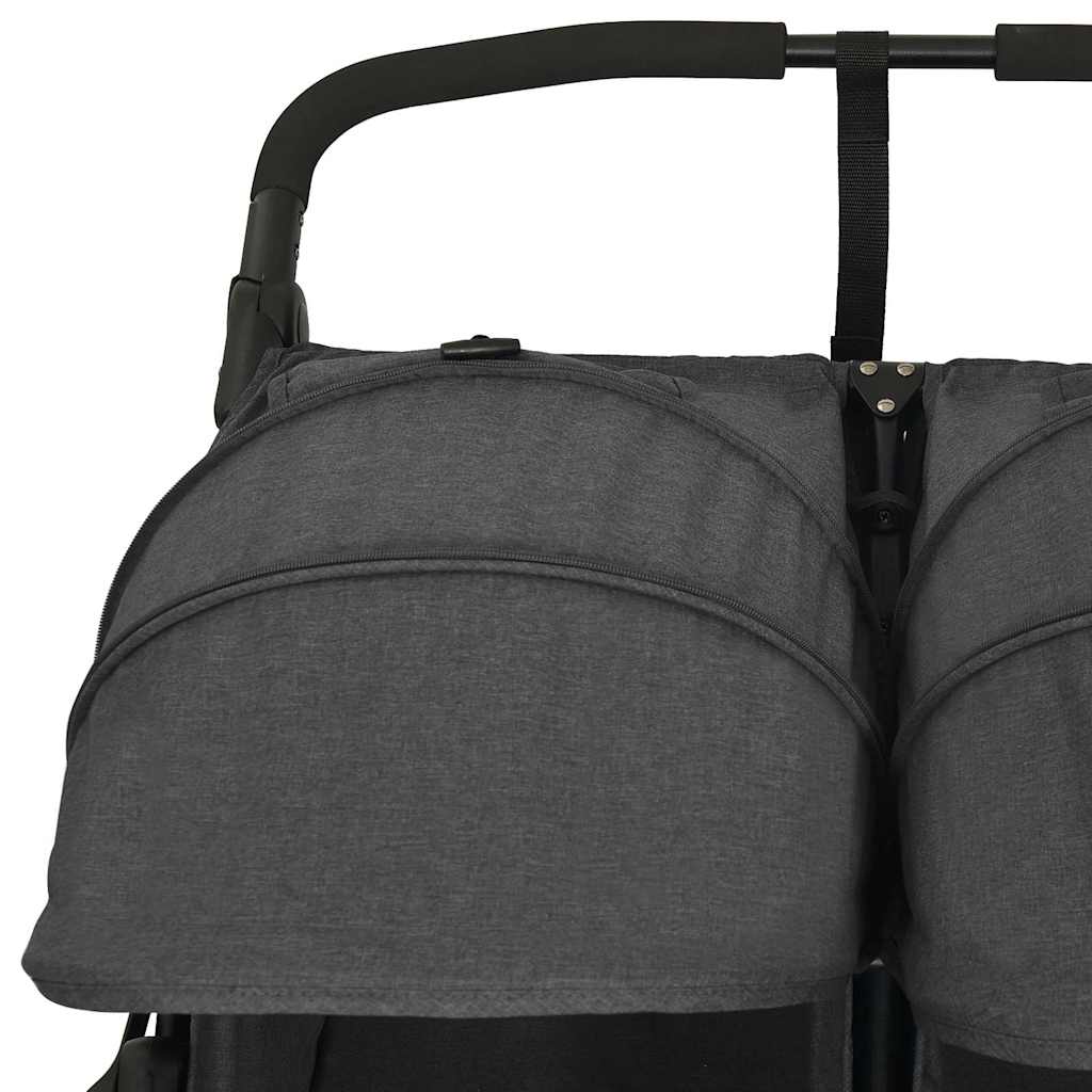 Tvillingvagn antracit stål