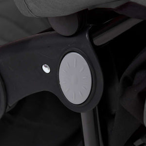 Tvillingvagn mörkgrå stål